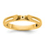 14ky CLIQ Hinged Cathedral Solitaire Peg Set Engagement Ring Mounting (No Stones Included)