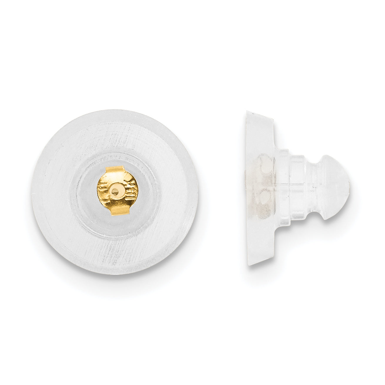 Silicone Sliders 14K YG Disk 1 Pair Main image