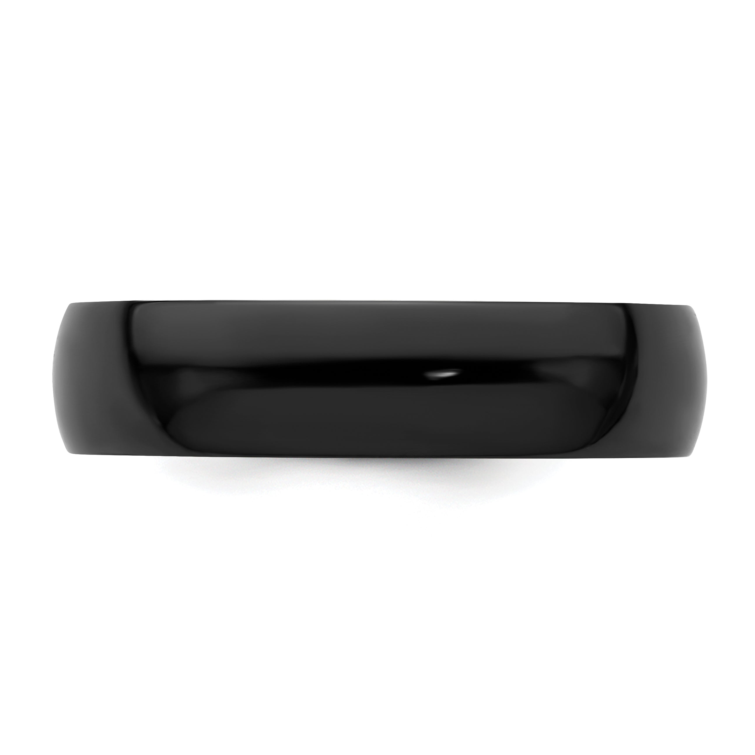 Black Zirconium Polished 6mm Band