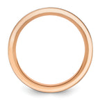 Black Zirconium Brushed and Polished Rose IP-plated 8mm Band