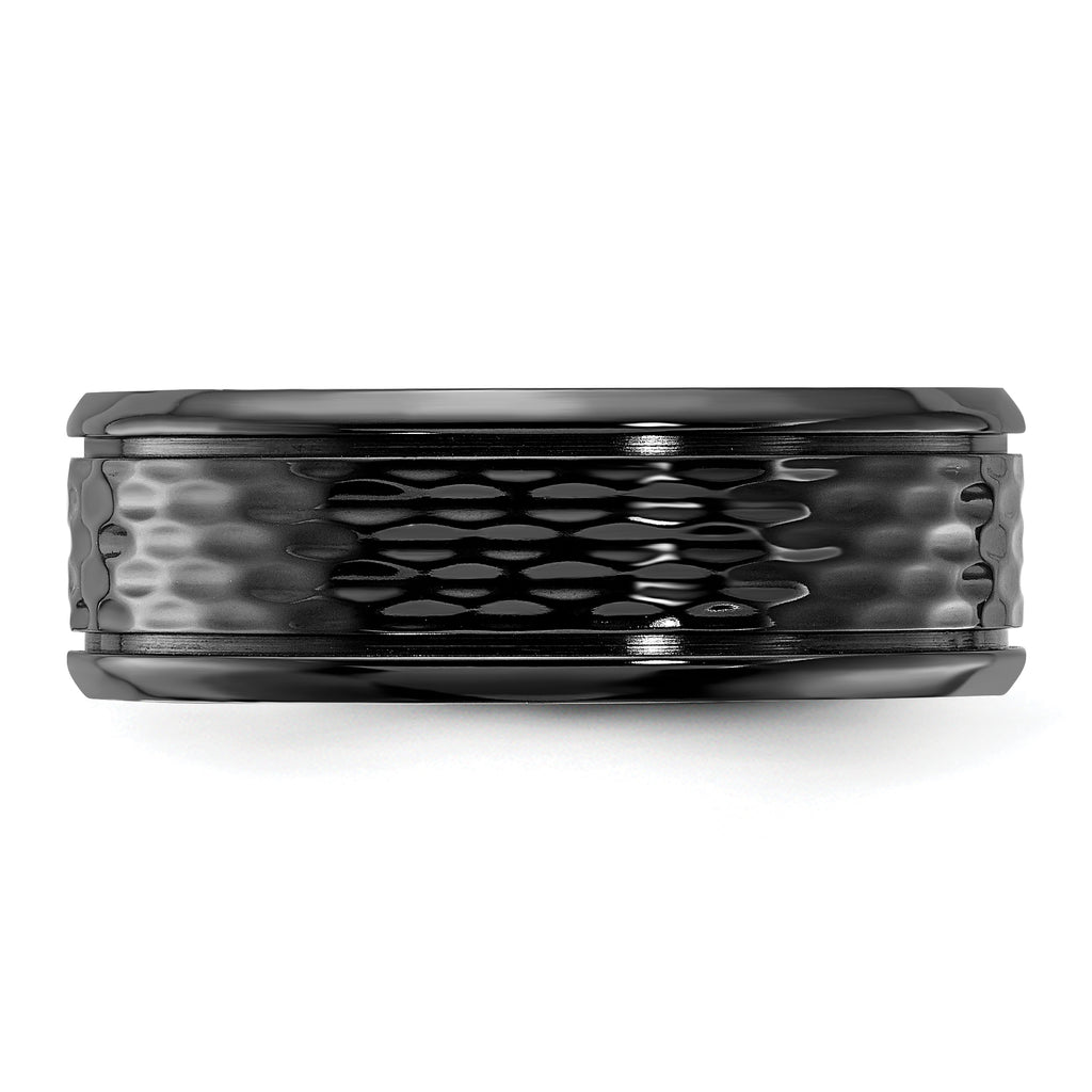 Black Zirconium Polished 8mm Band