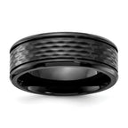Black Zirconium Polished 8mm Band