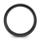 Black Zirconium Brushed and Polished Rose IP-plated 8.00mm Band
