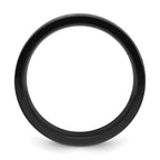 Black Zirconium Polished with Damascus Inlay 9mm Band