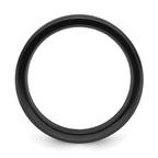 Black Zirconium Polished with Wood Inlay Center 8mm Band