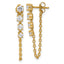 Certified Lab-Grown Diamond Dangle Earrings in 14K Yellow Gold (1 ct. tw.) - Sophia Jewelers