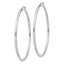 Sterling Silver 2.5mm Round Hoop Earrings