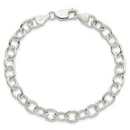 Cable Chain Bracelet in Sterling Silver, 6.75mm