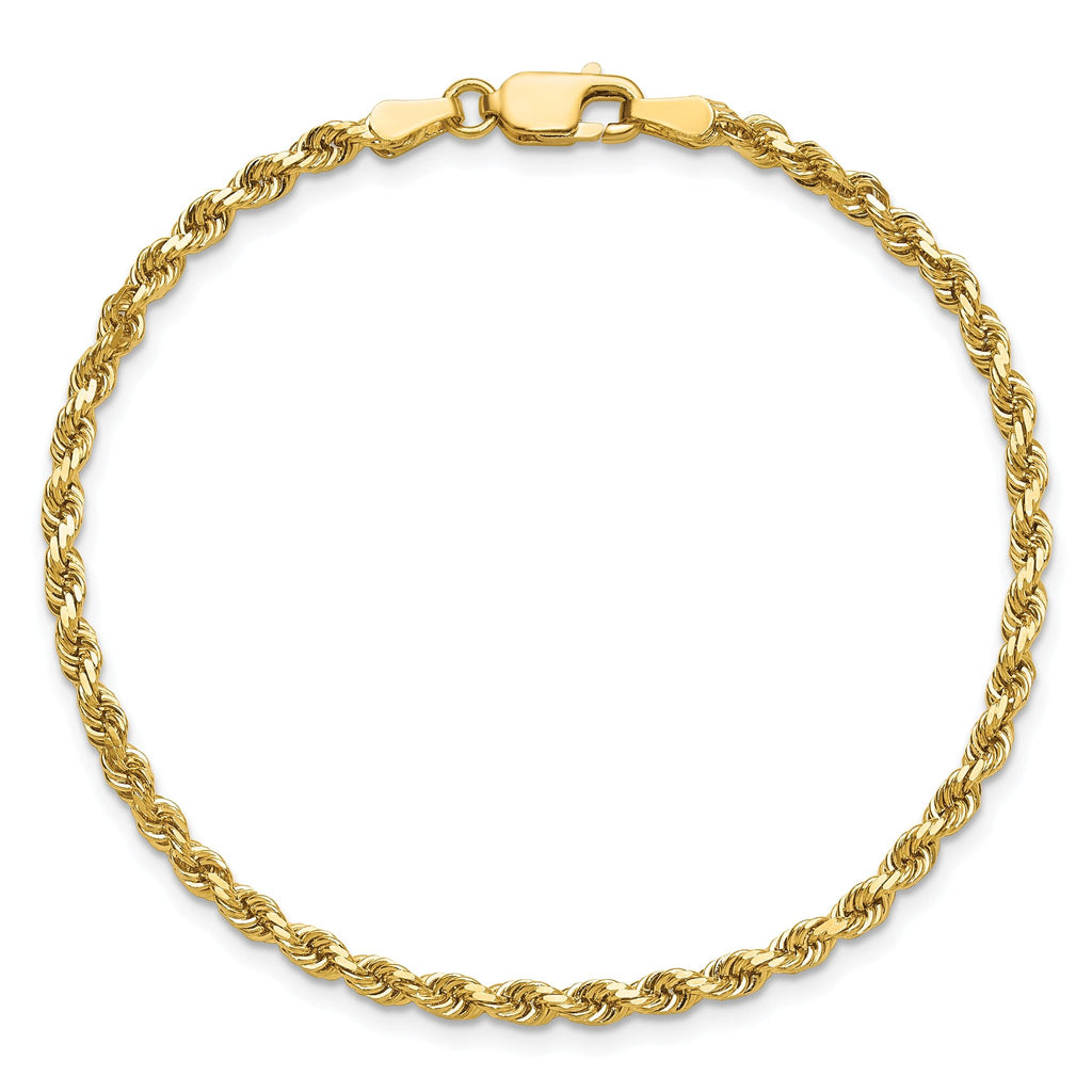 Diamond-Cut Rope Chain in 14K Yellow Gold, 2.75mm