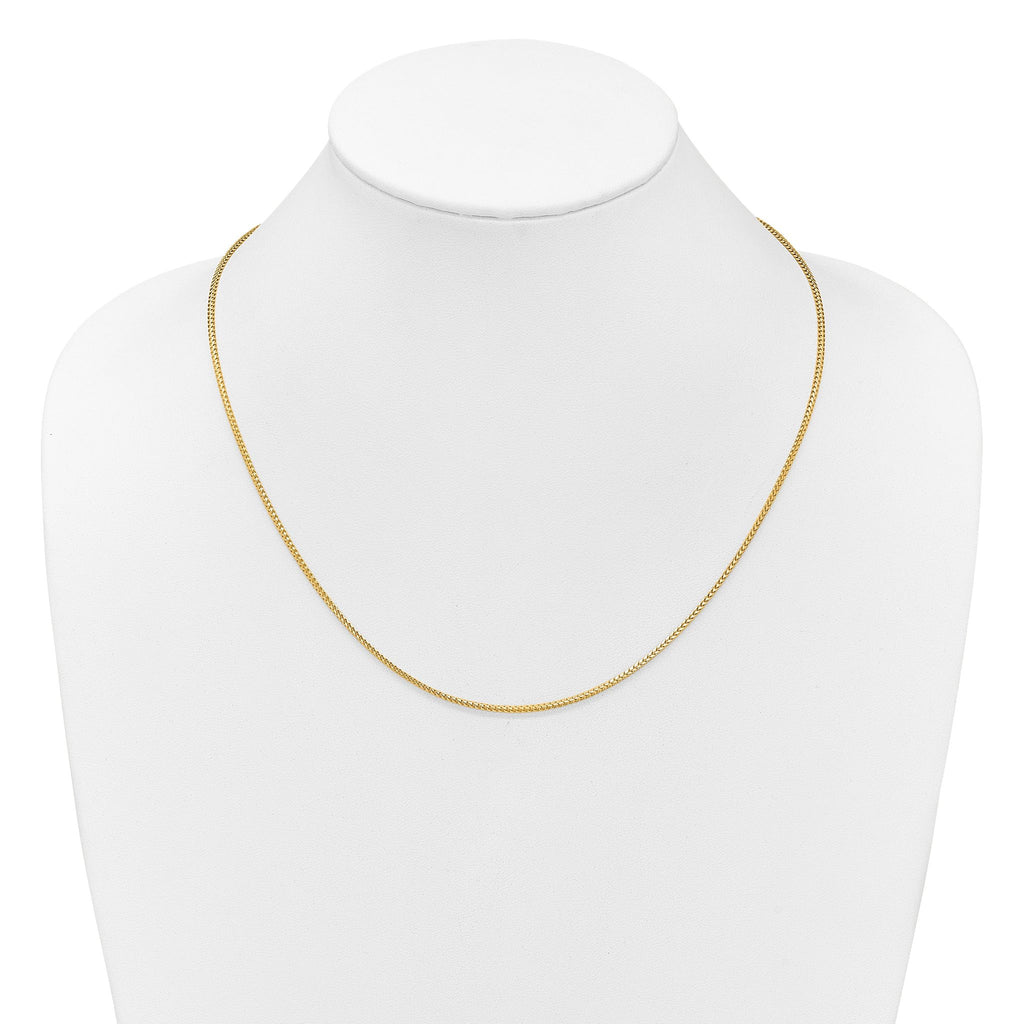 14K Adjustable 1.5mm Franco Chain