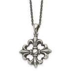 Fleur-de-Lis Necklace in Stainless Steel