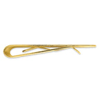 Gold-plated Kelly Waters Honey Comb and Square Engraveable Money Clip