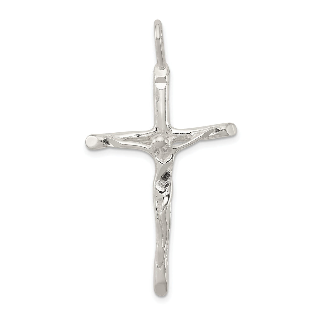Sterling Silver 925 Crucifix Pendant with Polished Anti-Tarnish Finish
