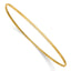 14K Gold Polished Slip-On Women's Bangle Bracelet with TimeleSterling Silver Elegance