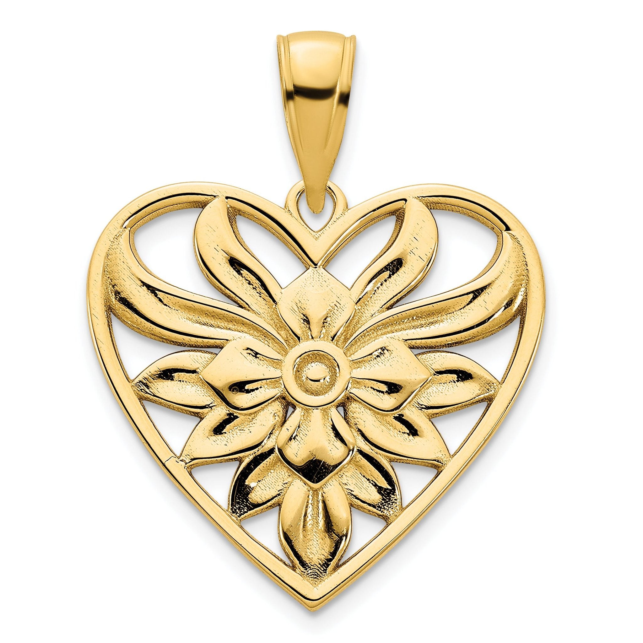 14ky Fancy Heart Pendant Main image