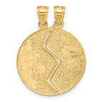 14K Break-apart Mizpah Pendant