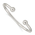 Sophia Jewelers Sterling Silver 925 Women's Cuff Bangle with Polished Finish