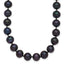 14K Yellow Gold Black Freshwater Cultured Pearl Necklace 7-8mm