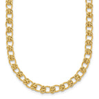 14K Polished and Textured 5.0mm Fancy Knot Link 7.5 Inch Bracelet