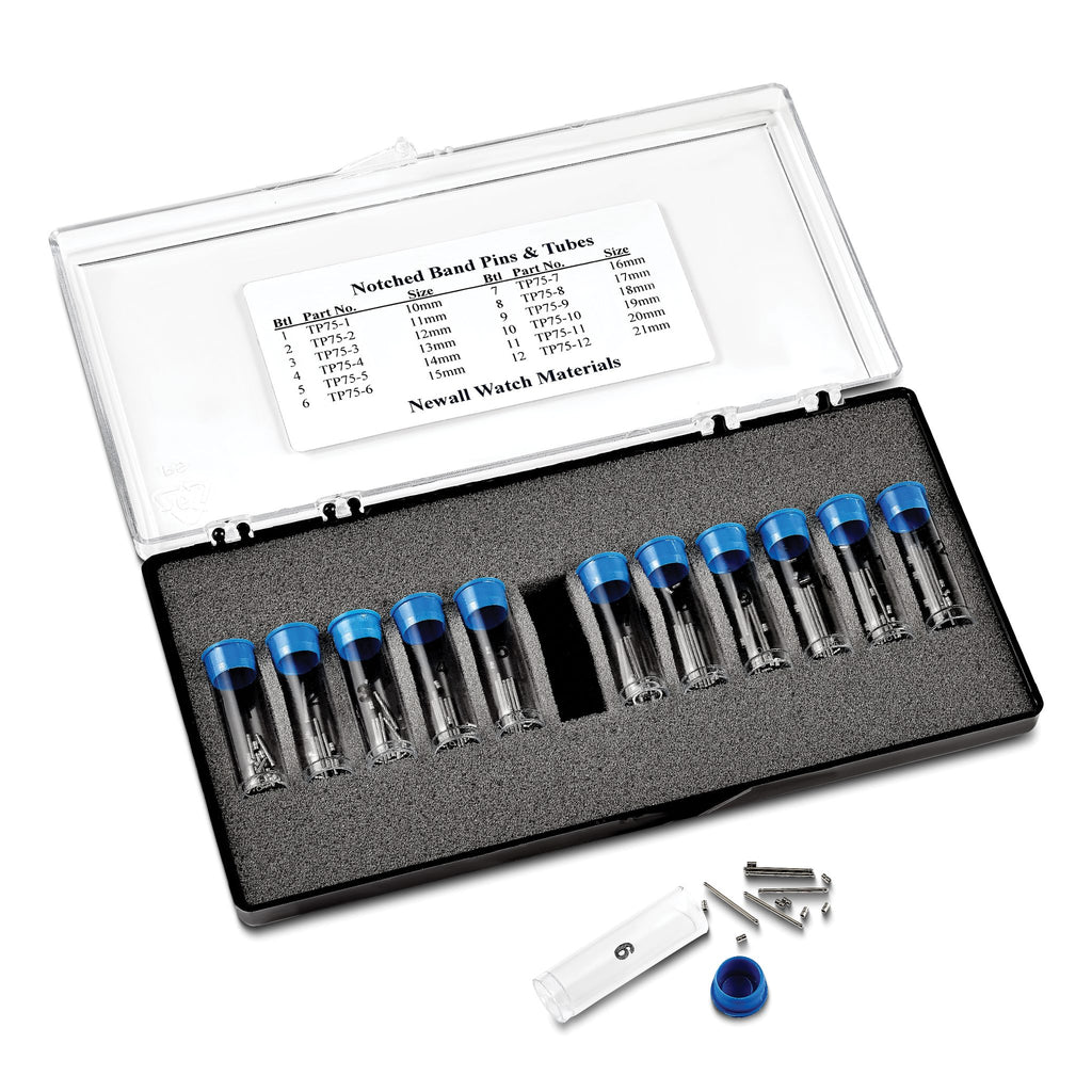 Notched Pin & Tube Assortment for Watch Bands
