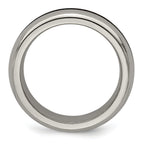 Edward Mirell Titanium Rainbow Anodized Center Polished 6mm Band