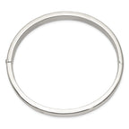 Sophia Jewelers 925 Sterling Silver Polished Hinged Bangle for Women