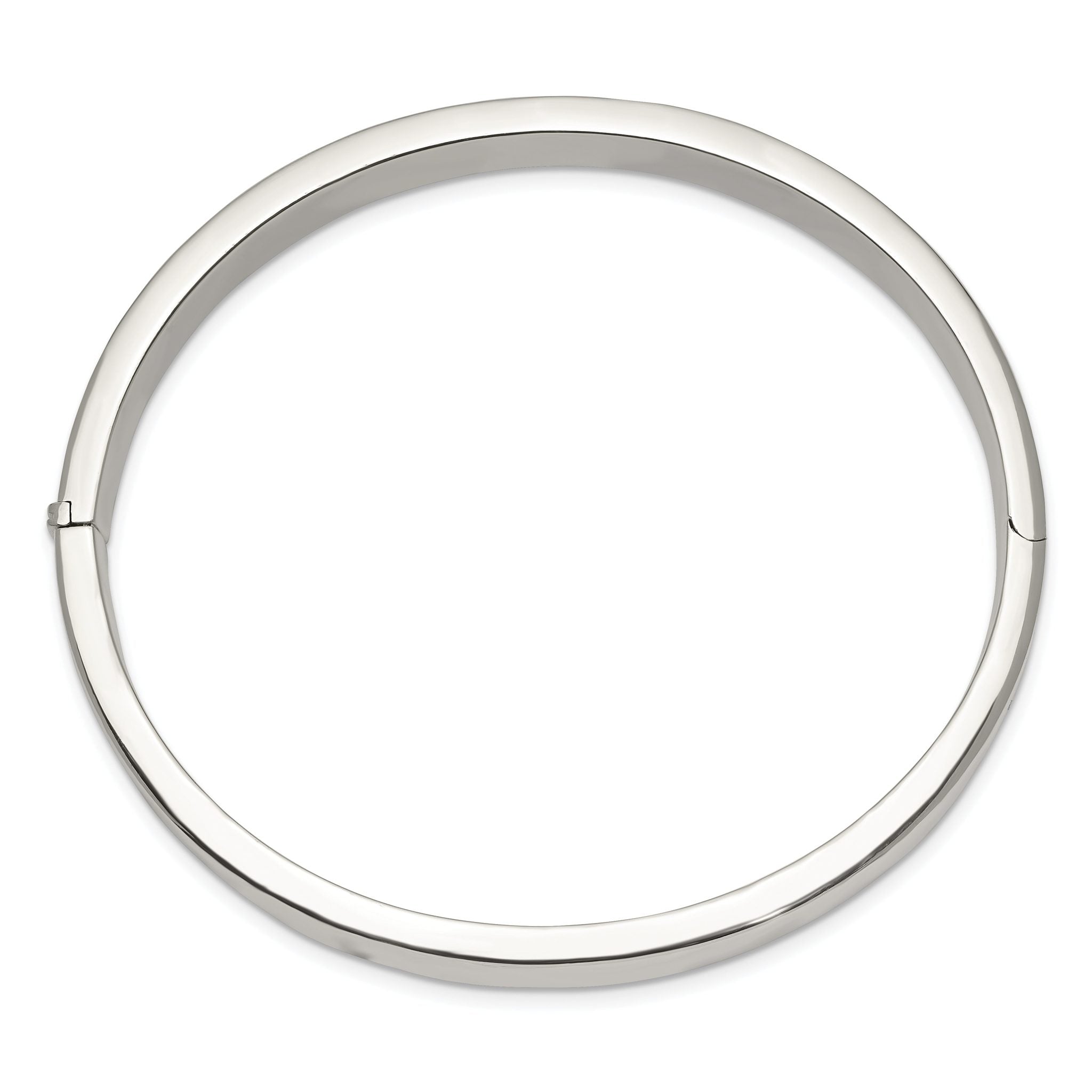 Sophia Jewelers 925 Sterling Silver Polished Hinged Bangle for Women