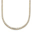 14k 5 3/8 carat Lab Grown Diamond VS/SI+ G+ Complete Round 18 inch Graduated Tennis Necklace