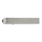 Men's Brushed Stainless Steel Tie Bar with Engravable Finish Gift Ready