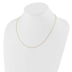 Adjustable Flat Cable Chain in 14K Yellow Gold