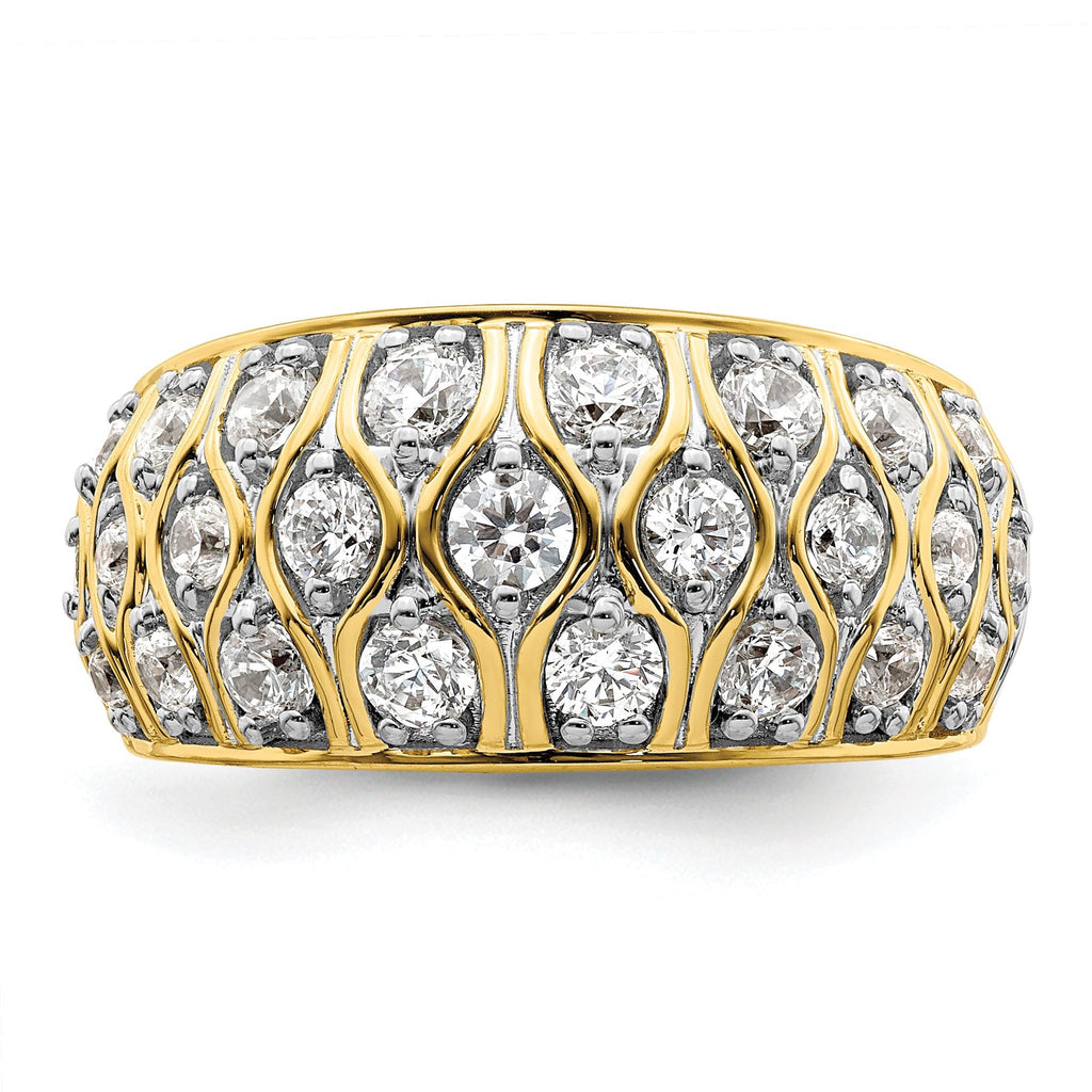 14k 1 1/6 carat Lab Grown Diamond VS/SI+ G+ Complete Fashion Ring