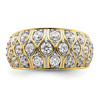 14k 1 1/6 carat Lab Grown Diamond VS/SI+ G+ Complete Fashion Ring