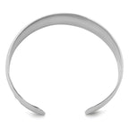 Sophia Jewelers Sterling Silver 925 Hammered Slip-On Cuff Bangle