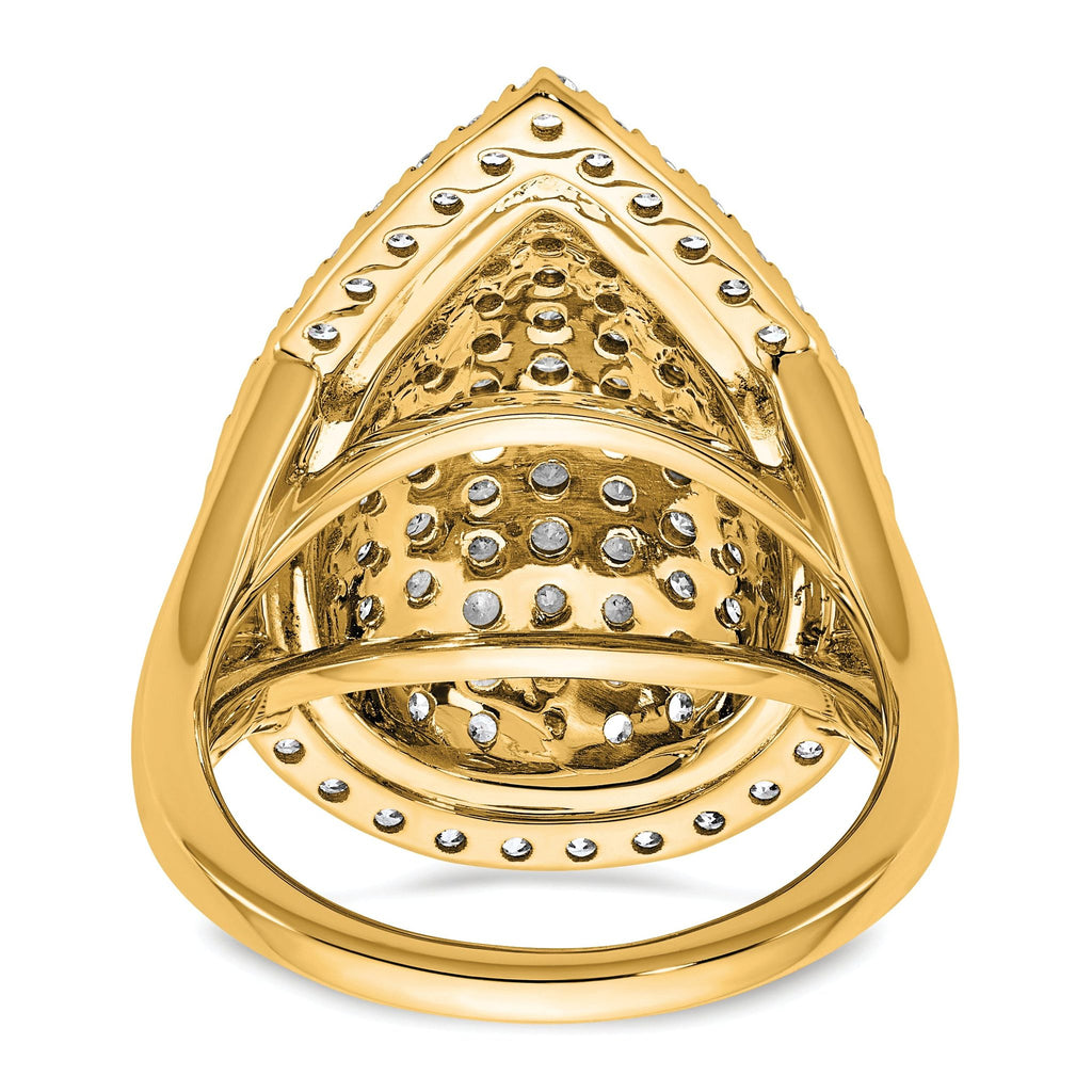 14k 2 carat Lab Grown Diamond VS/SI+ G+ Complete Fashion Ring