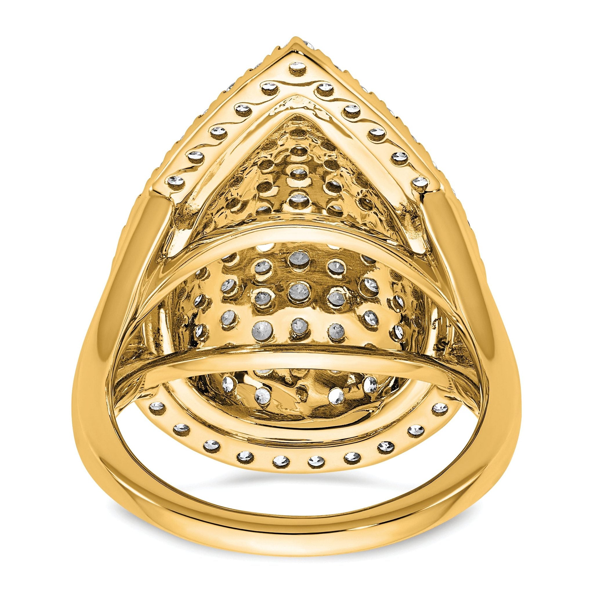 14k 2 carat Lab Grown Diamond VS/SI+ G+ Complete Fashion Ring
