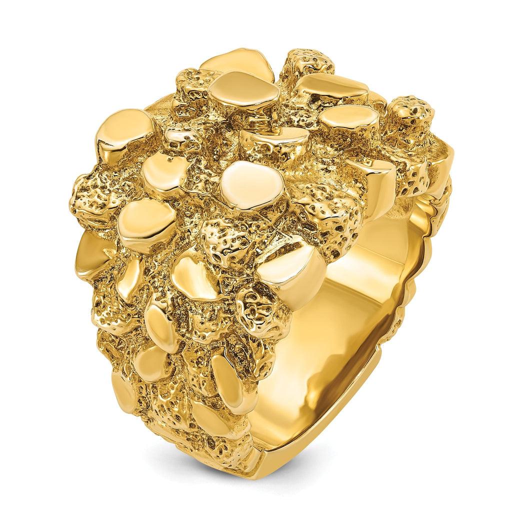 14k Men's Nugget Ring