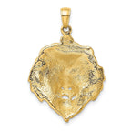 14K Gold Lion Pendant for Men  Bold, Solid Cast, Themed Design