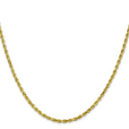 Diamond-Cut Rope Chain in 10K Yellow Gold, 2.25mm