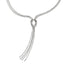 Sophia Jewelers Sterling Silver 18in Fancy Knot Necklace with Rhodium Polish