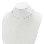 SS Gold-plated .85mm Box 1in+1in Adjustable Chain