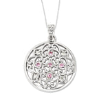 Sterling Silver 925 Necklace with CZ Elegance 18in by Sophia Jewelers