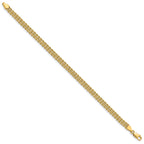 14k 4.5mm Wide Triple Strand Rope 7 inch Bracelet