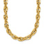 14K Gold Polished Fancy Link Necklace with Lobster Clasp