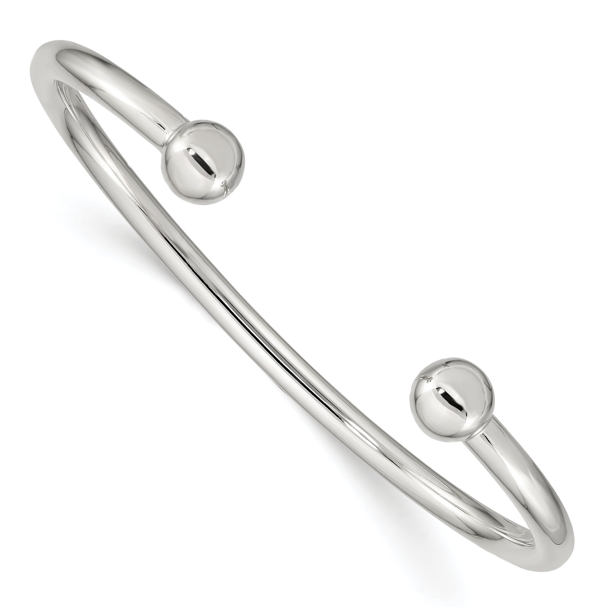 Sophia Jewelers Men's 925 Sterling Silver Polished Cuff Bracelet Main image