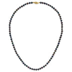 14k 4-5mm Black Near-Round Freshwater Cultured Pearl 7.5 inch Bracelet