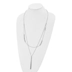 Chisel Stainless Steel Polished Infinity Multi Strand 28 inch with a 2 inch Extension Necklace