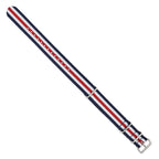 Striped Ballistic Nylon Watch Band in Navy, Red & White, 20mm