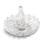 Round Ring Holder in Clear Glass