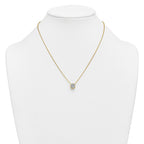 14k 2 carat Certified Lab Grown Diamond VS+ F+ Cushion Complete 18 inch Bezel Set Necklace