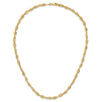 Sophia Jewelers 14K Gold Fancy Link Necklace Polished Elegant Design